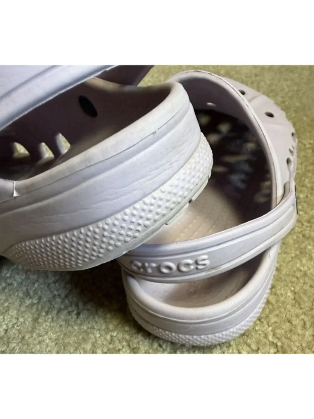 Crocs Kids Classic Clogs Lilac Purple Slip On Water Shoes Size J3